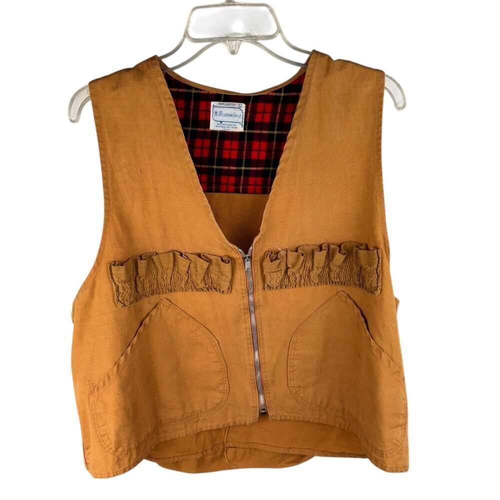 Westernfield Vintage‎ Hunter Hunting Vest Size Large Brown